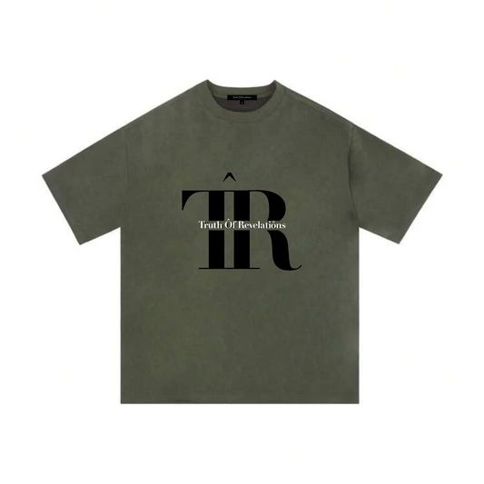 Suede T-shirt - Olive