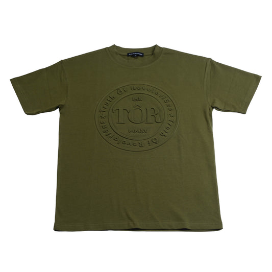 TÔR Embossed Fitted T-shirt - Green