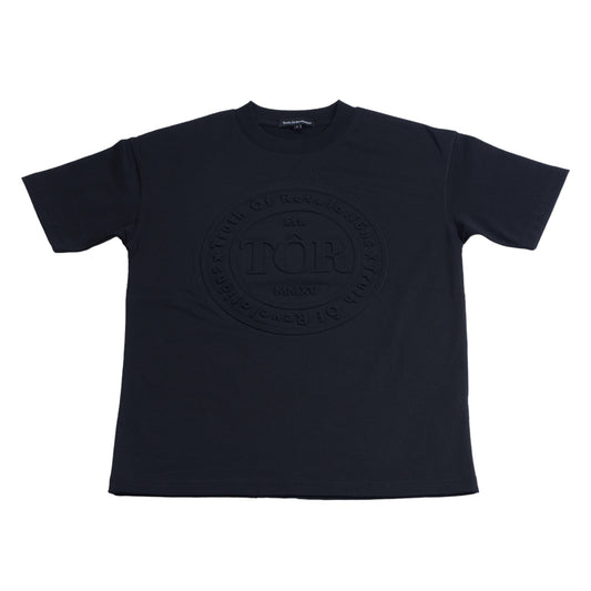 TÔR Embossed Fitted T-shirt - Double Black