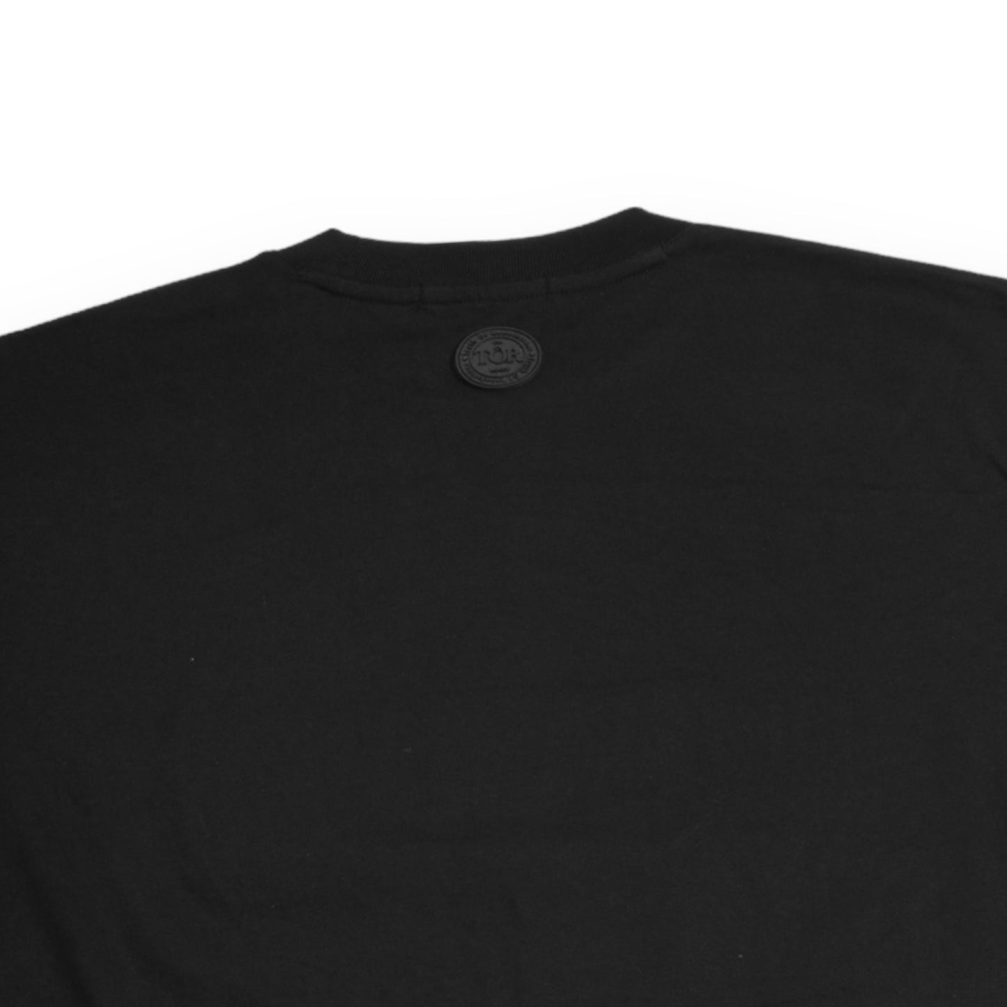 TÔR Embossed Fitted T-shirt - Double Black