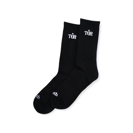 TÔR Crew Socks - Black (2 pairs)