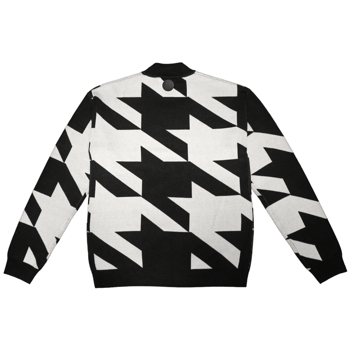 Mockneck Houndstooth sweater