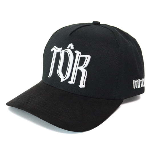 Saint SnapBack Hat- Black/White