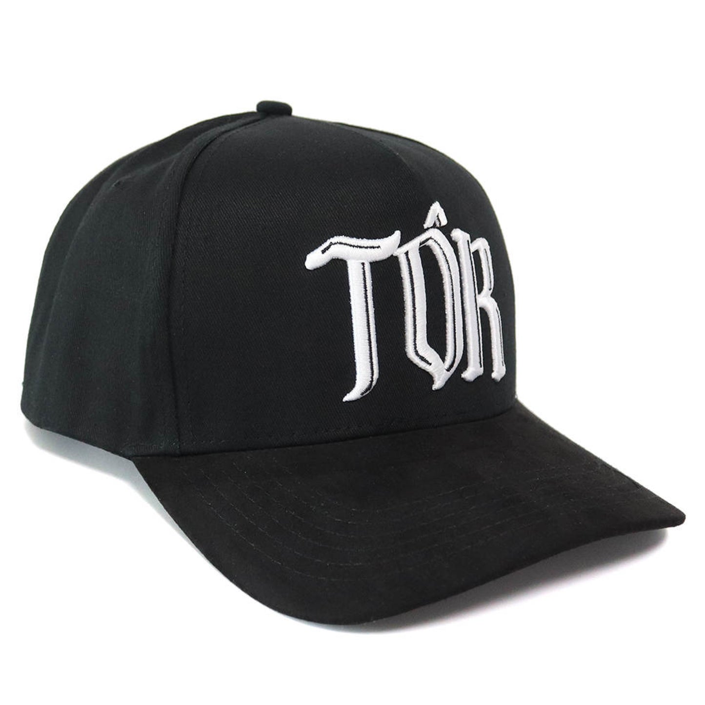 Saint SnapBack Hat- Black/White