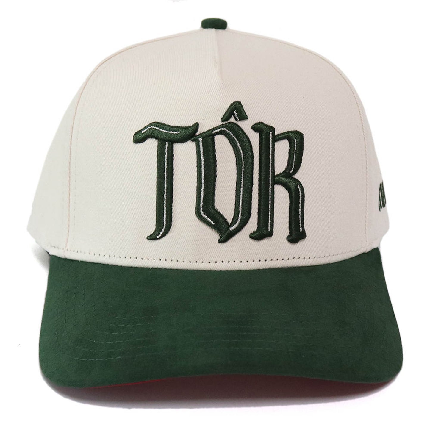 Saint SnapBack Hat - Cream/Green