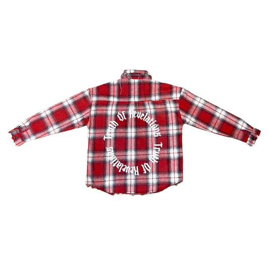 Limited Edition Saint Distressed Flannel - Red