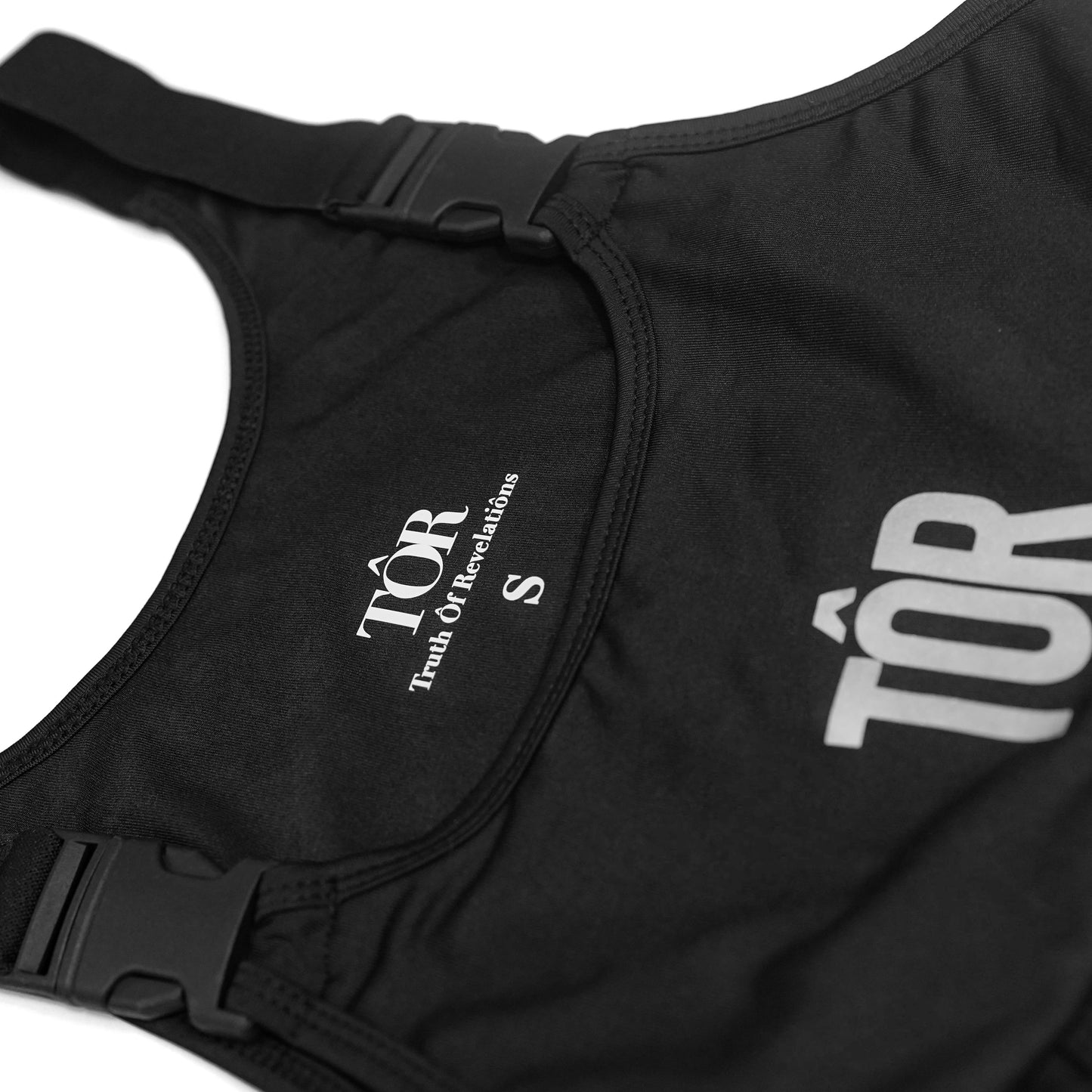 Sporty Strap Bodysuit - Black (Reflective)