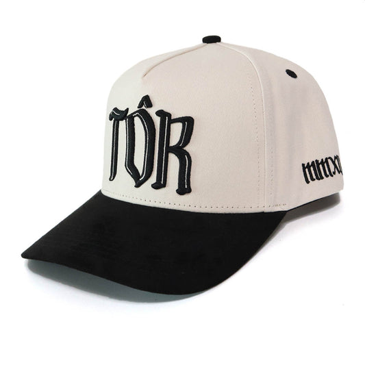 Saint SnapBack Hat- Cream/Black