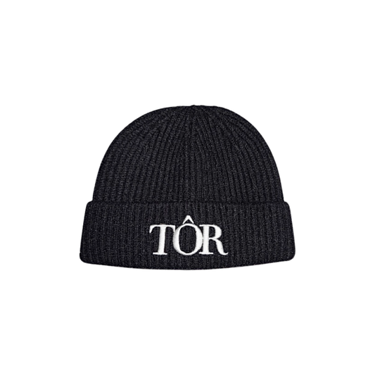 TÔR Ribbed Beanie - Black