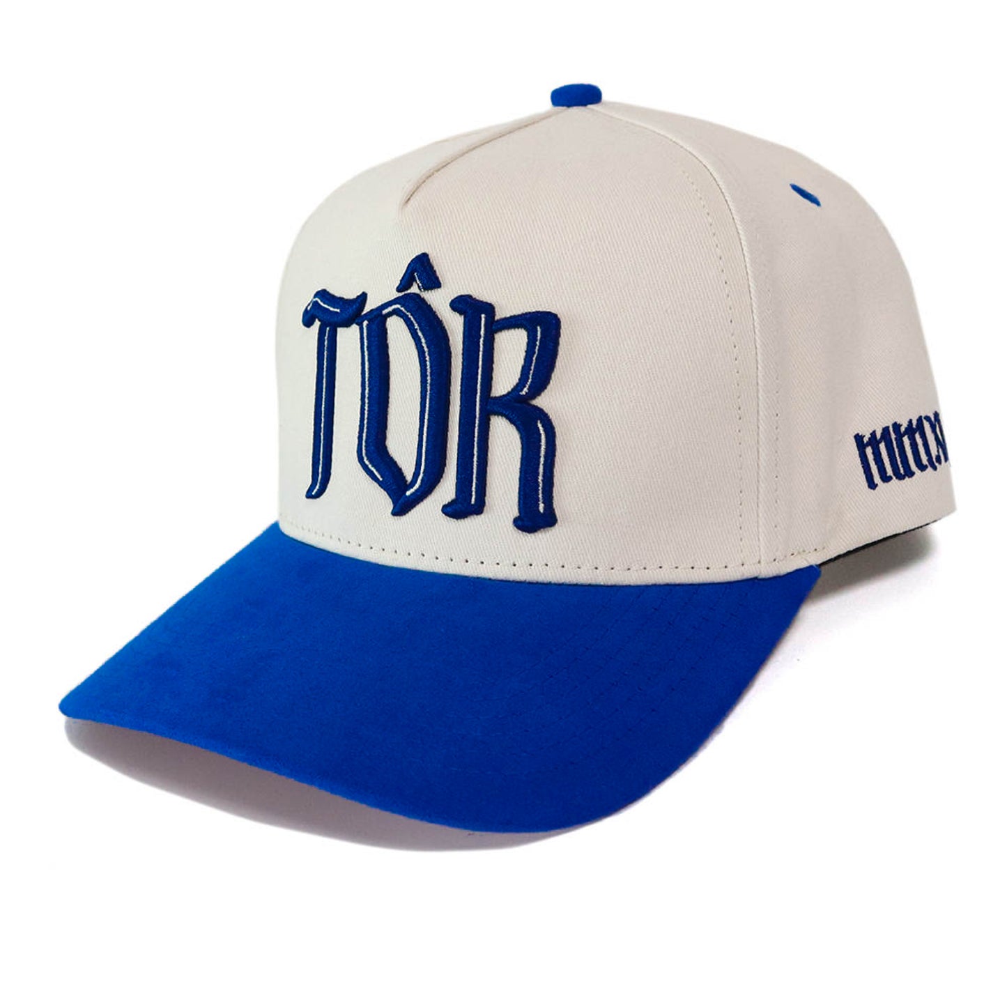 Saint SnapBack Hat- Cream/Blue