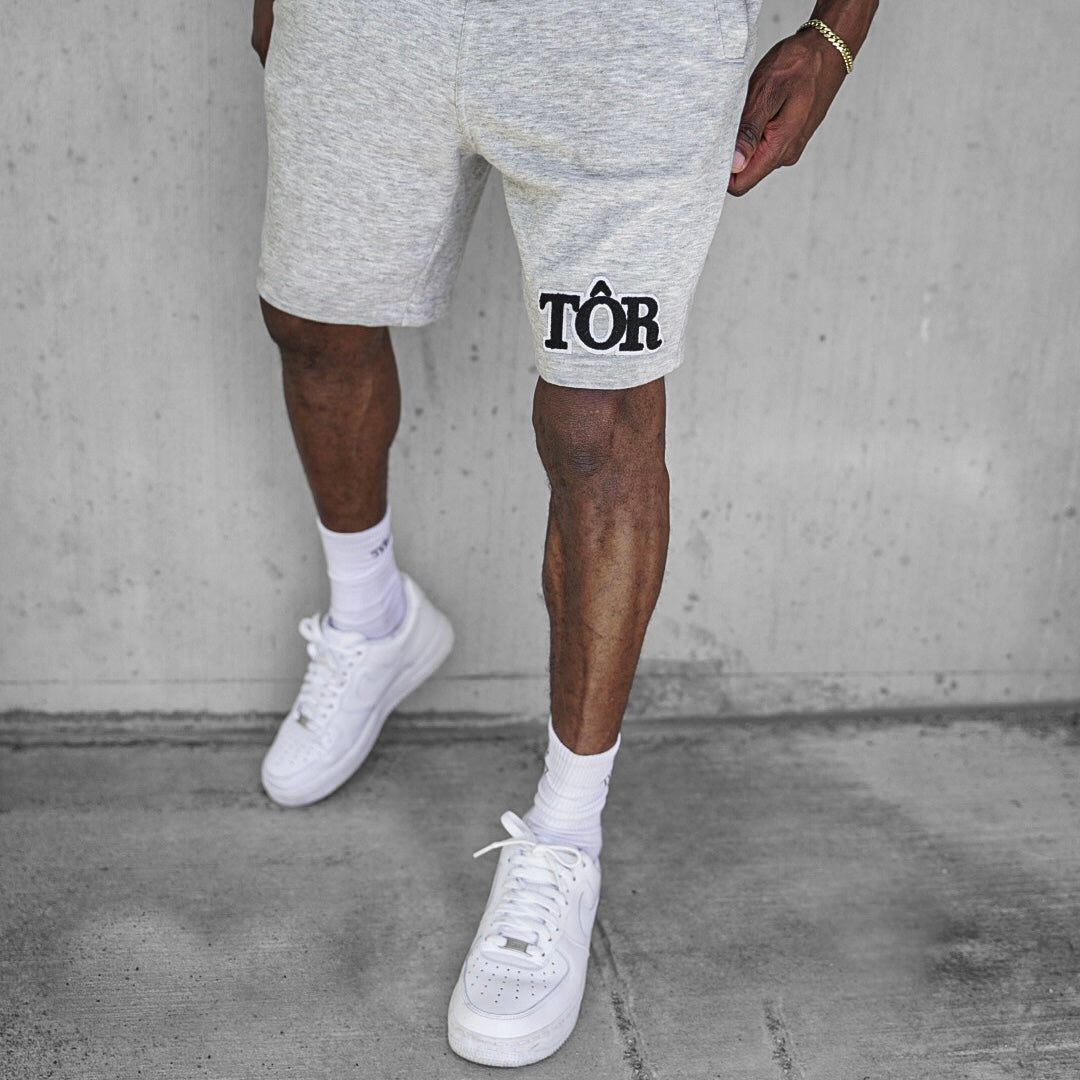 Varsity Shorts - Heather Grey