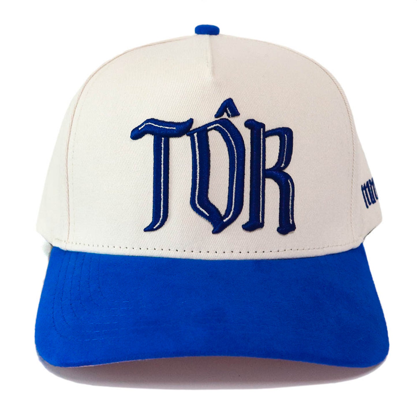 Saint SnapBack Hat- Cream/Blue