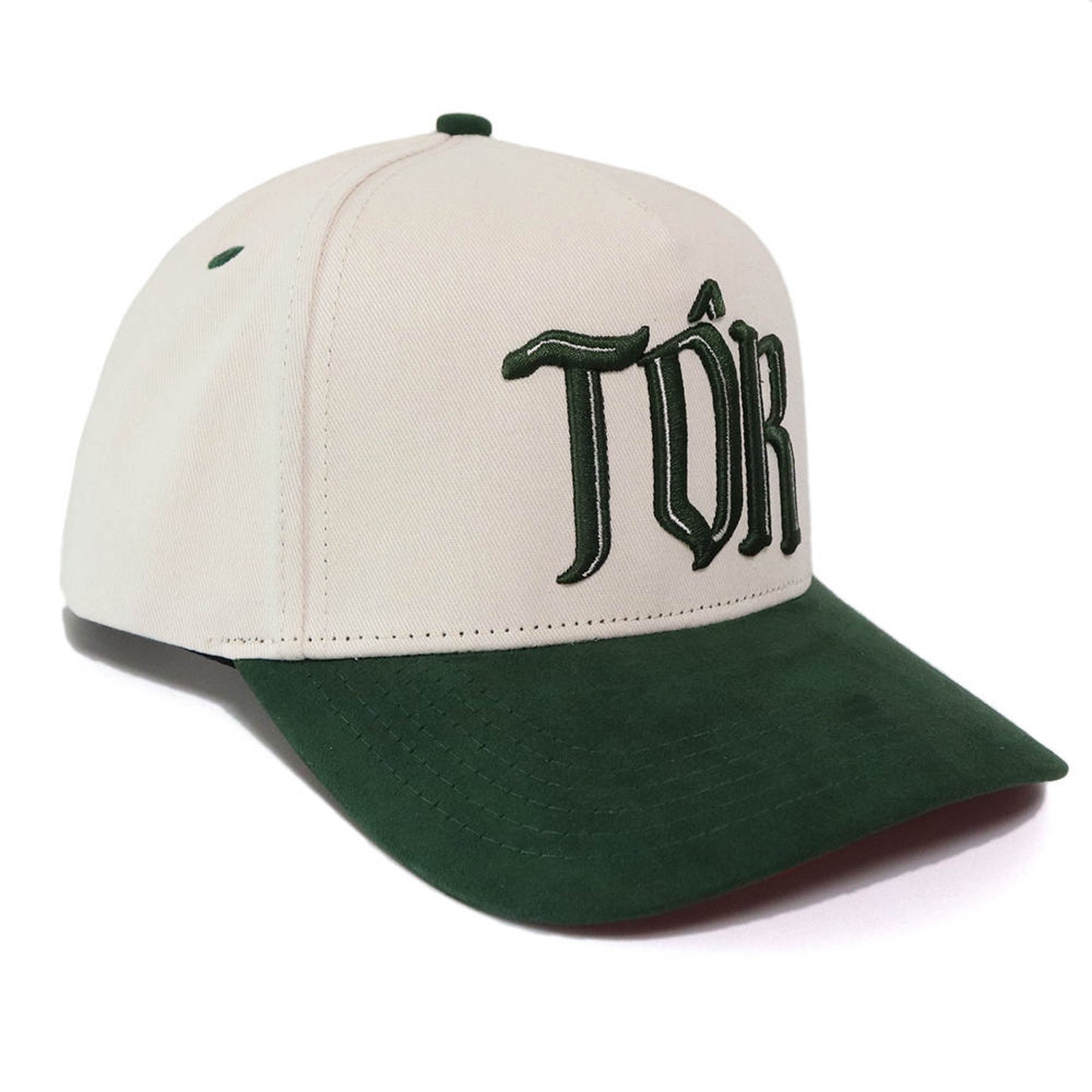 Saint SnapBack Hat - Cream/Green